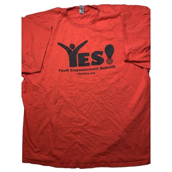 YOUTH EMPOWERMENT SUMMIT ROTARY INTERNATIONAL  ADULT TEE- SIZE XXL RED - Picture 1 of 6